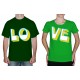 Парные_футболки _Together_in _Love_зеленые