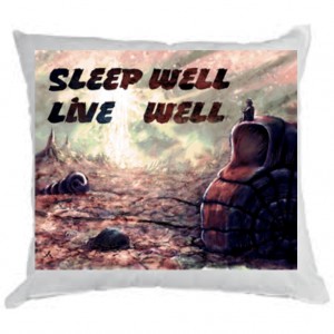 Подушка "Sleep well live well"
