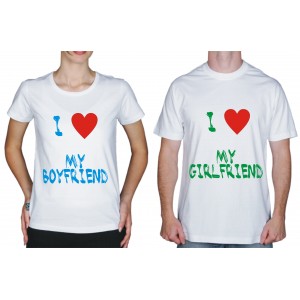 Футболка парная "I love my boyfriend"