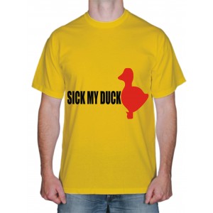Футболки с надписями "Sick My Duck"