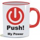 Кружка "Push" с цветной ручкой